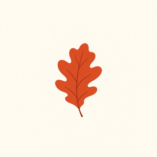 Oak leaf edited to autumn red with GPT Image 2